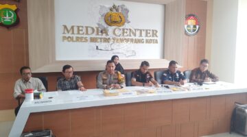 Press release Kasus Pembunuhan Pasutri Lanjut Usia di Puri Metropolitan Dengan Luka Tusuk di Cipondoh Tangerang Kota