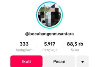 Akun Tiktok Bocah Angon yang diduga langgar UU ITE (foto: SBKM)