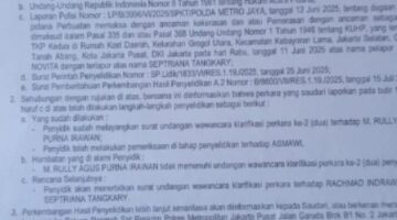 Diduga Saksi Kunci Tak Peduli Adanya Laporan Panggilan Pihak Kepolisian.