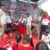 Menggelar Acara Jalan Sehat Dalam Rangka memperingati HUT ke 81 di Desa Cihuni