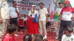 Menggelar Acara Jalan Sehat Dalam Rangka memperingati HUT ke 81 di Desa Cihuni
